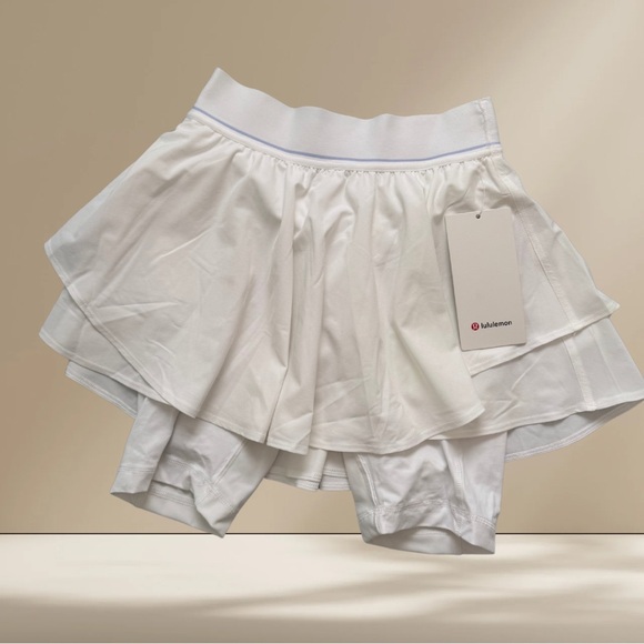 Lululemon Court Rival High-Rise Tennis Skirt | White | Size 4 | NWT - Picture 4 of 8